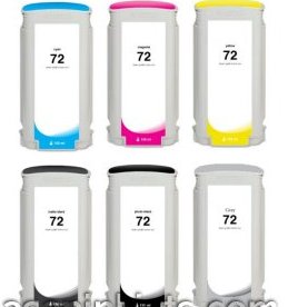130ml Dye Ciano for HP Designjet T1100,T1200,T1300,T2300#72