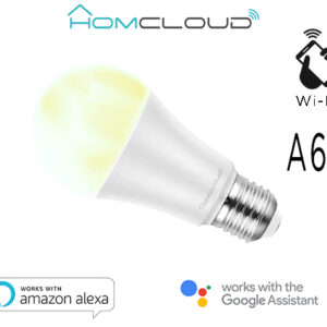 Lampadina Wi-Fi + Bluetooth Bianco CCT E27 A60 dimm