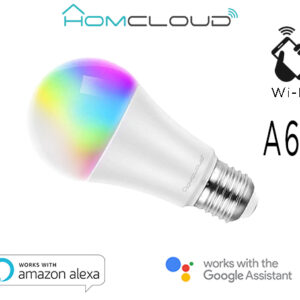 Lampadina Wi-Fi + Bluetooth RGB+Bianco caldo E27 A60 dimm