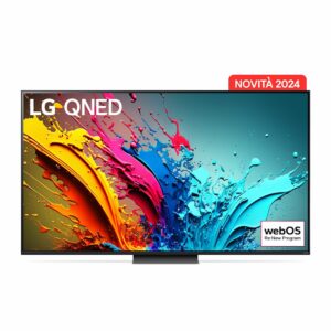 LG TV QNED AI Serie QNED86 86'' 4K, 86QNED86T6A, a8, HDR10, 20W, 4 HDMI con VRR, FreeSync, Smart TV WebOS 24