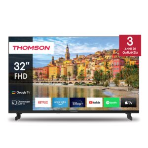 Thomson TV LCD 32 Full HD Smart TV Google TV Certificato TV SAT