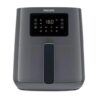 Philips HD9255/60 Friggitrice ad Aria Capacità 4 Litri Potenza 1400W Termostato Regolabile e Timer Grigio Nero Serie 5000