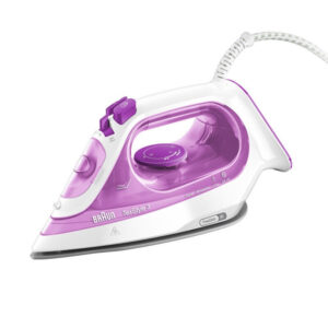 Ferro da Stiro a Vapore Piastra in Ceramica Potenza 2300 Watt Vapore Continuo colore Rosa Bianco Braun SI3030PU Texstyle 3