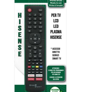 BRAVO ORIGINAL7  TELECOMANDO UNIVERSALE COMPATIBILE HISENSE