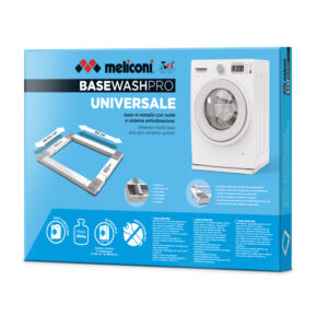 Meliconi  base wash pro antivibrazione supporto con ruote per lavatrice