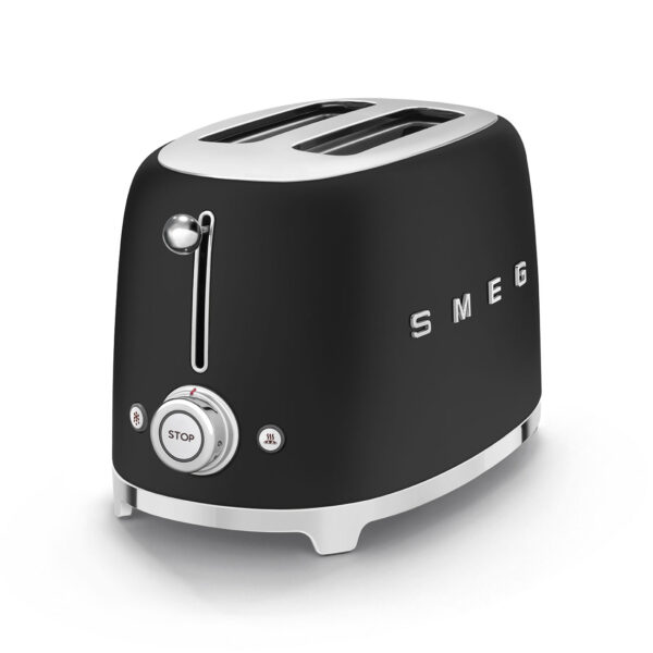 Smeg tostapane 2 fette decorato vintage nero opaco 950w