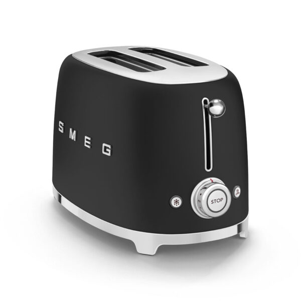 Smeg tostapane 2 fette decorato vintage nero opaco 950w