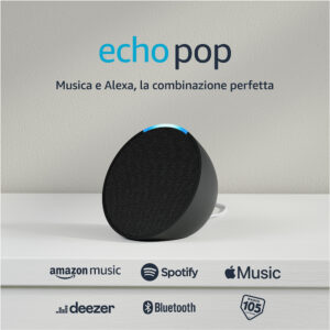 AMAZON ECHO POP ANTRACITE - Assistente Vocale Alexa