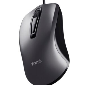 TRUST MOUSE CABLATO NERO