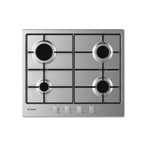 CANDY PIANO COTTURA CEL6PBRX INOX PIANO A GAS 60 CMGRIGLIA SMALTATACOMANDI FRONTALI